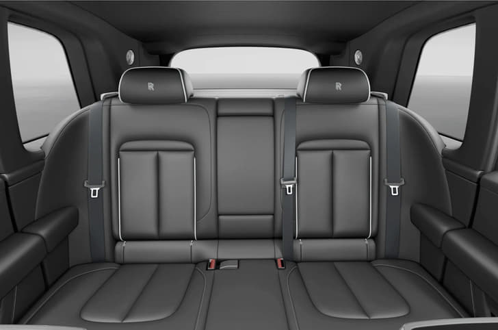 Rolls Royce Cullinan interior back seat bench
